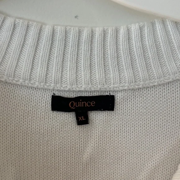 Quince 100% Organic Cotton Cropped Cardigan size XL - Picture 3 of 5